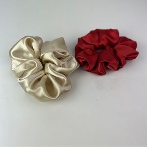 Set of Two Satin Handmade XXL Scrunchie